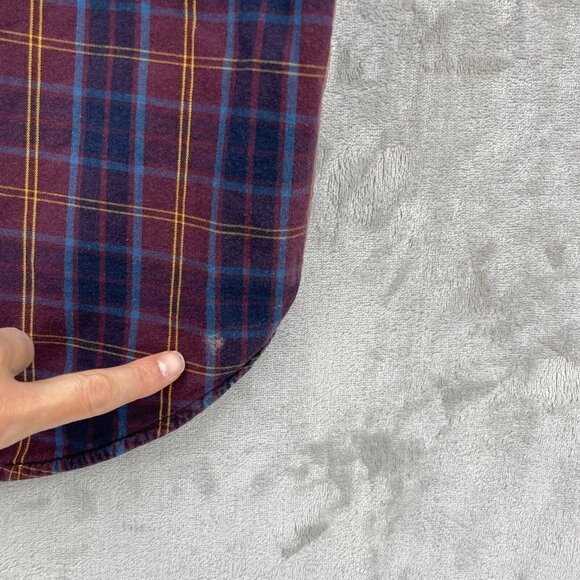 Gap Vintage Oversized Baggy Fit Plaid Flap Pocket Short Sleeve Shirt - Picture 5 of 10